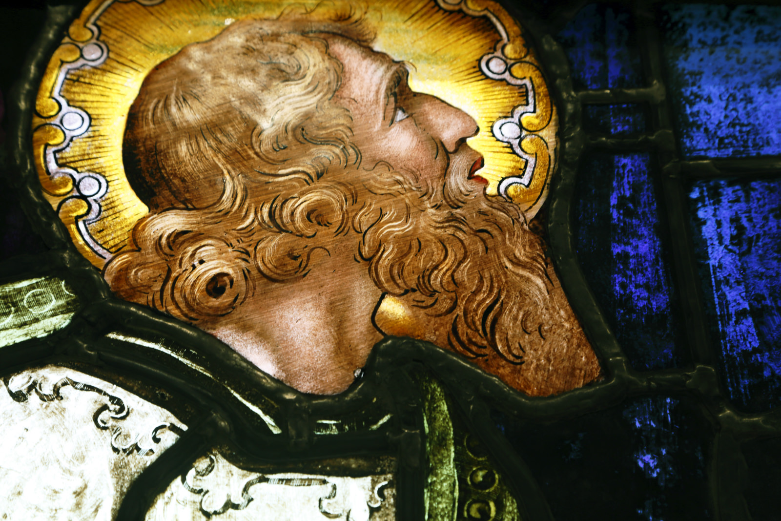 St. Germaine, Stained Glass Window (detail)