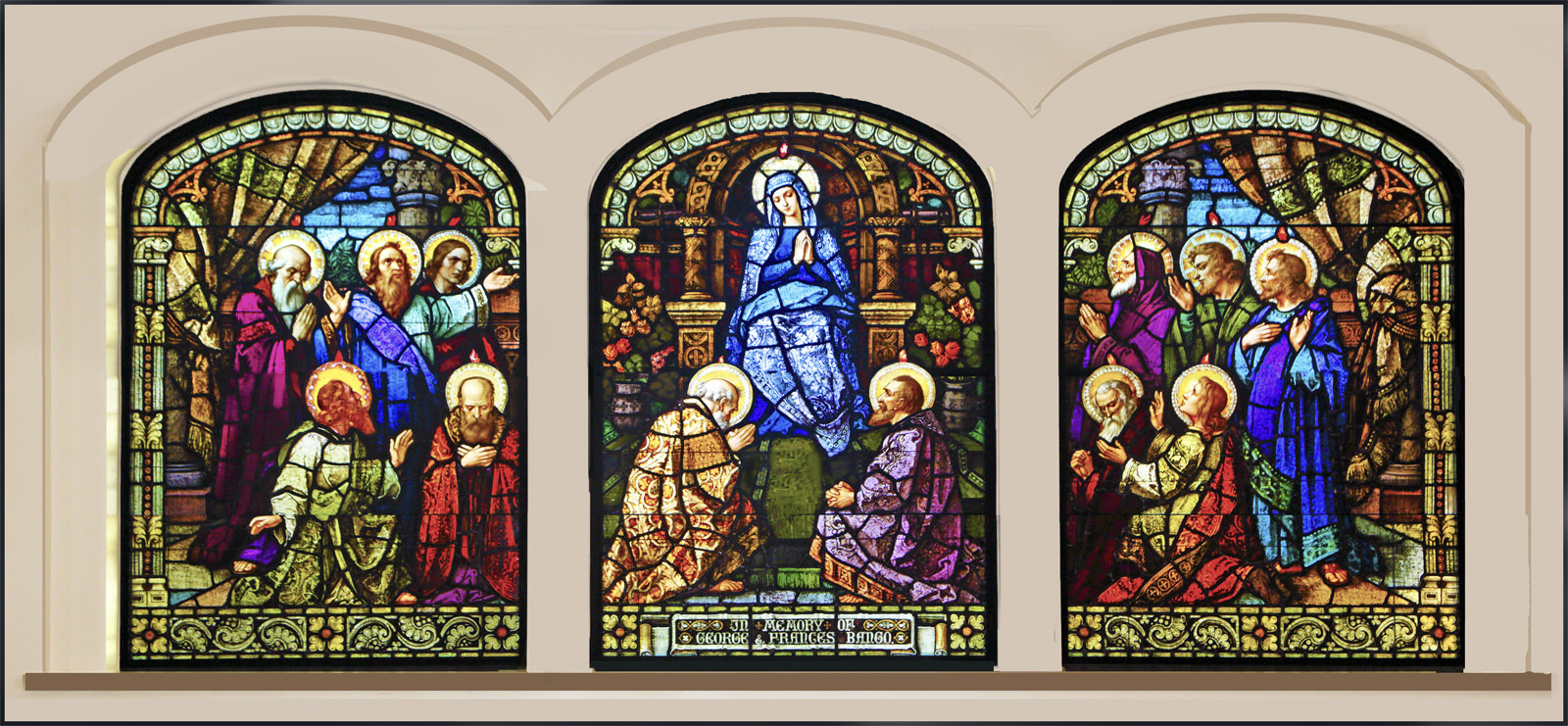 Pentecost Window at Saint Germaine